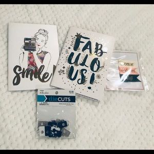 Black, White, Gold theme notebook lot